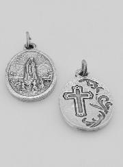 Médaille Religieuse Notre Dame de Fatima Argentée