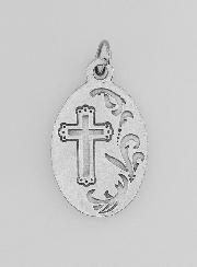 Médaille Religieuse Pape Bienheureux Jean-Paul 2 Argentée