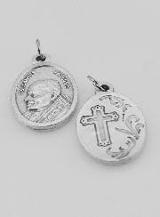 Médaille Religieuse Pape Bienheureux Jean-Paul 2 Argentée