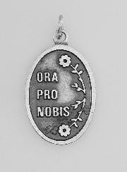 Médaille Religieuse Jésus-Christ Miséricordieux Argentée