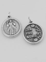 Médaille Religieuse Jésus-Christ Miséricordieux Argentée