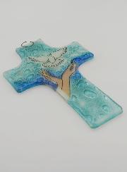 Croix Enfant Esprit Saint en Verre