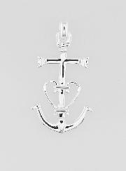 Pendentif Croix de Camargue en Argent 23mm
