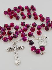 Chapelet en Perles de Nacre Strass Rose