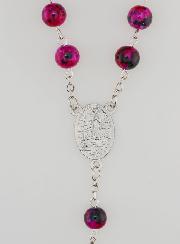 Chapelet en Perles de Nacre Strass Rose