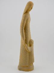 Statue Vierge à l'Enfant Jésus Debout - Ton Granit