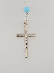 Chapelet en Perles de Verres - Bleues