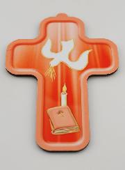 Croix en Bois Enfant Colombe de l'Esprit Saint