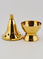 Brûle encens Religieux - Laiton Doré