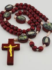 Chapelet Notre Dame de Lourdes - Grains en Bois