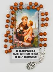 Chapelet Saint Antoine - Grains en Bois