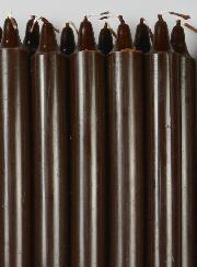 12 Bougies Teintées Masse de Prières Chocolat