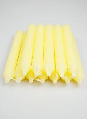 12 Bougies Teintées Masse de Prières Ivoire