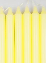 6 Bougies Teintées Masse Couleur Ivoire