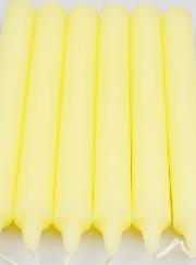 6 Bougies Teintées Masse Couleur Ivoire