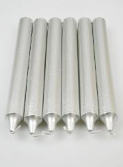 6 Bougies Couleur Argent