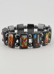 Bracelet des Saints Protecteurs - Hématite Noire