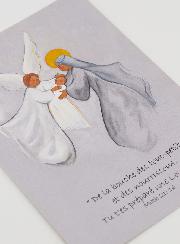 Carte de Baptême Vierge Marie et L'Ange - 10 X 15cm