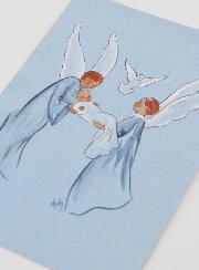 Carte de Baptême - Ange Esprit Saint - 10 X 15cm