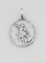 Médaille Saint Michel en Argent Massif - 16mm