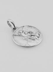 Médaille Saint Michel en Argent Massif - 16mm