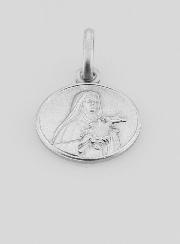 Médaille Sainte Thérèse en Argent Massif - 12mm
