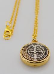 Médaille de Saint Benoît + Chaîne