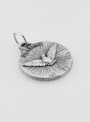 Médaille Saint Esprit en Métal Argenté - 18mm