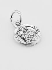 Médaille Sainte Anne en Métal Argenté - 12mm