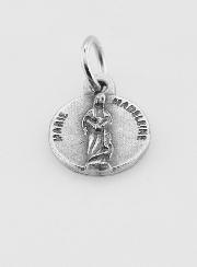 Médaille Sainte Marie-Madeleine en Métal Argenté - 12mm