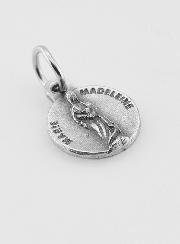 Médaille Sainte Marie-Madeleine en Métal Argenté - 12mm