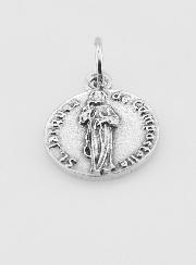 Médaille Saint Jacques en Métal Argenté - 14mm