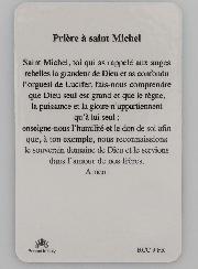 Carte de Prière Médaille Saint Michel Archange