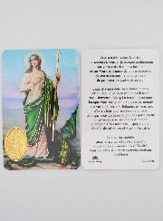 Carte de Prière Médaille Sainte Marthe