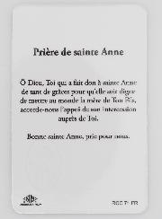 Carte de Prière Médaille Sainte Anne