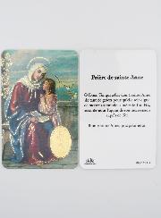 Carte de Prière Médaille Sainte Anne