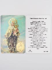 Carte de Prière Médaille Notre Dame du Mont Carmel