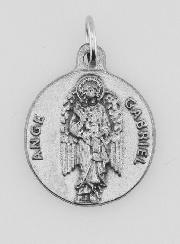 Médaille Ange gardien Protecteur en Métal Argenté - 18mm
