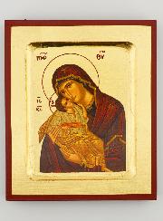 Icône Vierge de Tendresse - Feuille d'Or - 12 cm