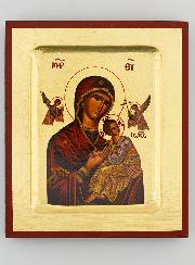 Icône Notre Dame du Perpétuel Secours - Feuille d'Or - 12 cm