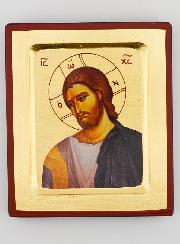 Icône du Christ Miséricordieux - Feuille d'Or - 12 cm