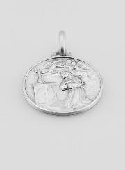 Médaille Sainte Rita en Argent Massif - 18mm