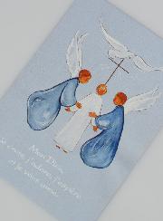 Carte de Communion Garçon - Prière de Notre Dame de Fatima