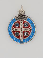 Médaille de Saint Benoit Métal Coloré - 2.1 cm