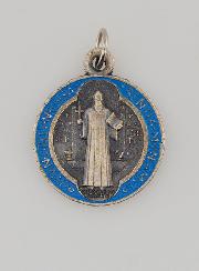 Médaille de Saint Benoit Métal Coloré - 2.1 cm