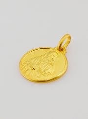 Médaille Sacré Coeur de Jésus en Plaqué Or - 16mm