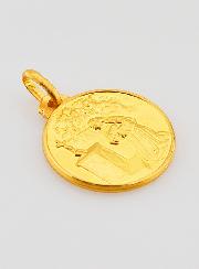 Médaille Sainte Rita en Plaqué Or - 18mm