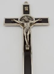 Crucifix Croix de Saint Benoit 20cm - Métal Marron
