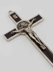 Crucifix Croix de Saint Benoit 20cm - Métal Marron