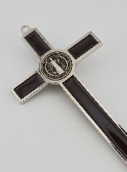 Crucifix Croix de Saint Benoit 20cm - Métal Marron